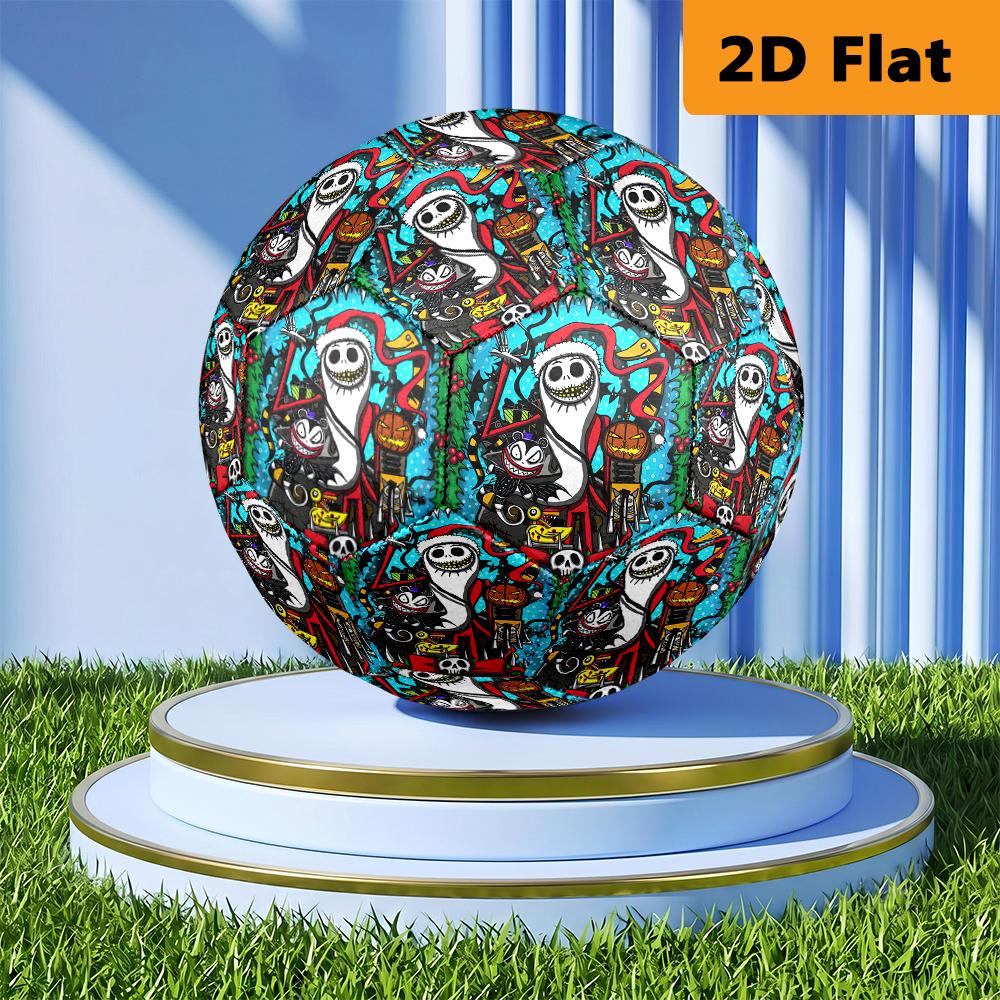 Gothic Skull Flower Girl Soccer Ball Suitable For Both Training And Competition Suitable For Training Competition And Indoor And Outdoor Sports