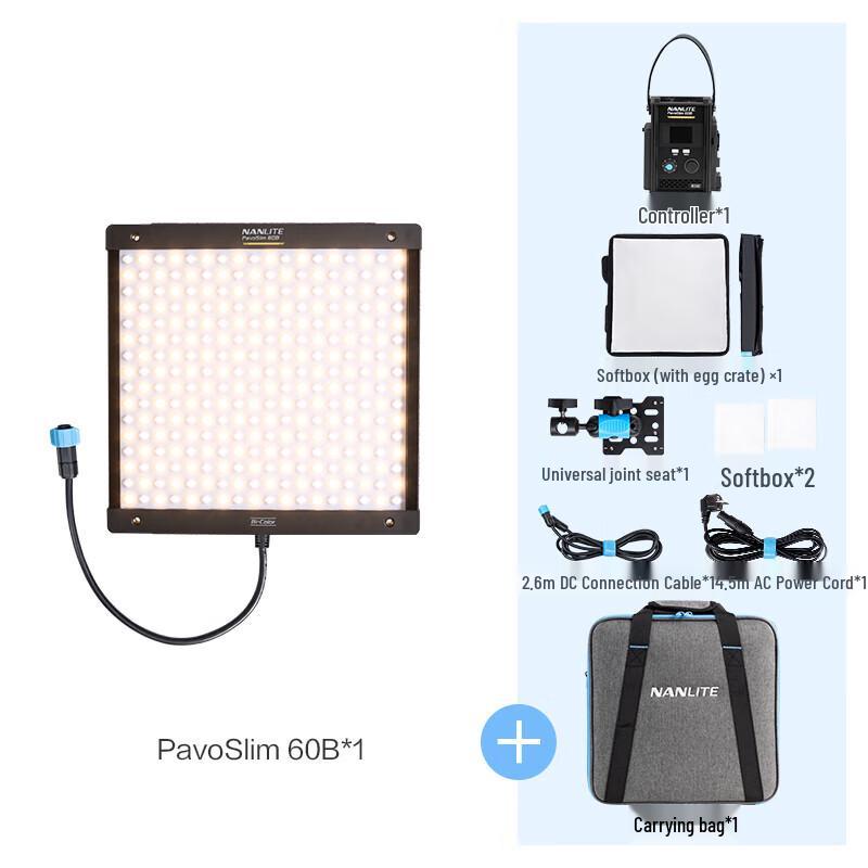 NANLITE PavoSlim 60B Bi-Color LED Panel Light