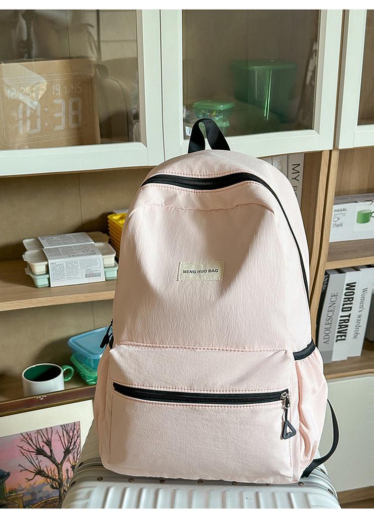 Schoolbag Japanese ins new high-value, fresh and sweet candy-colored backpack, lightweight and large-capacity backpack for junior and senior high