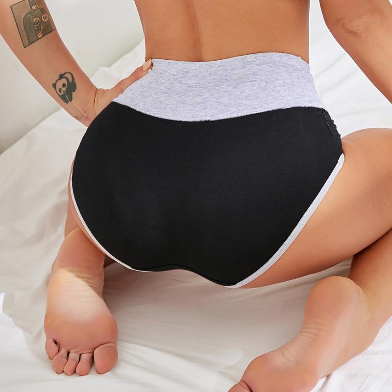Women's High Waist Cotton Sexy  Sports Pull In Your Belly And Waist Panties