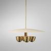 Mid Century Italian Sputnik Chandelier 1950s Modern Raw Brass 4-Light Pendant Ceiling Fixture Kalmar Italian Dining Modern Brass Chandelier