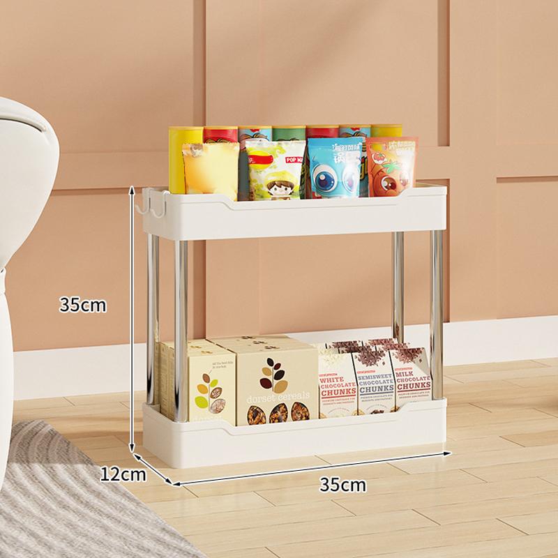 Bathroom Organizer Rack 2/3/4 Layer Crevice Organizer Rack Kitchen Storage Rack A1