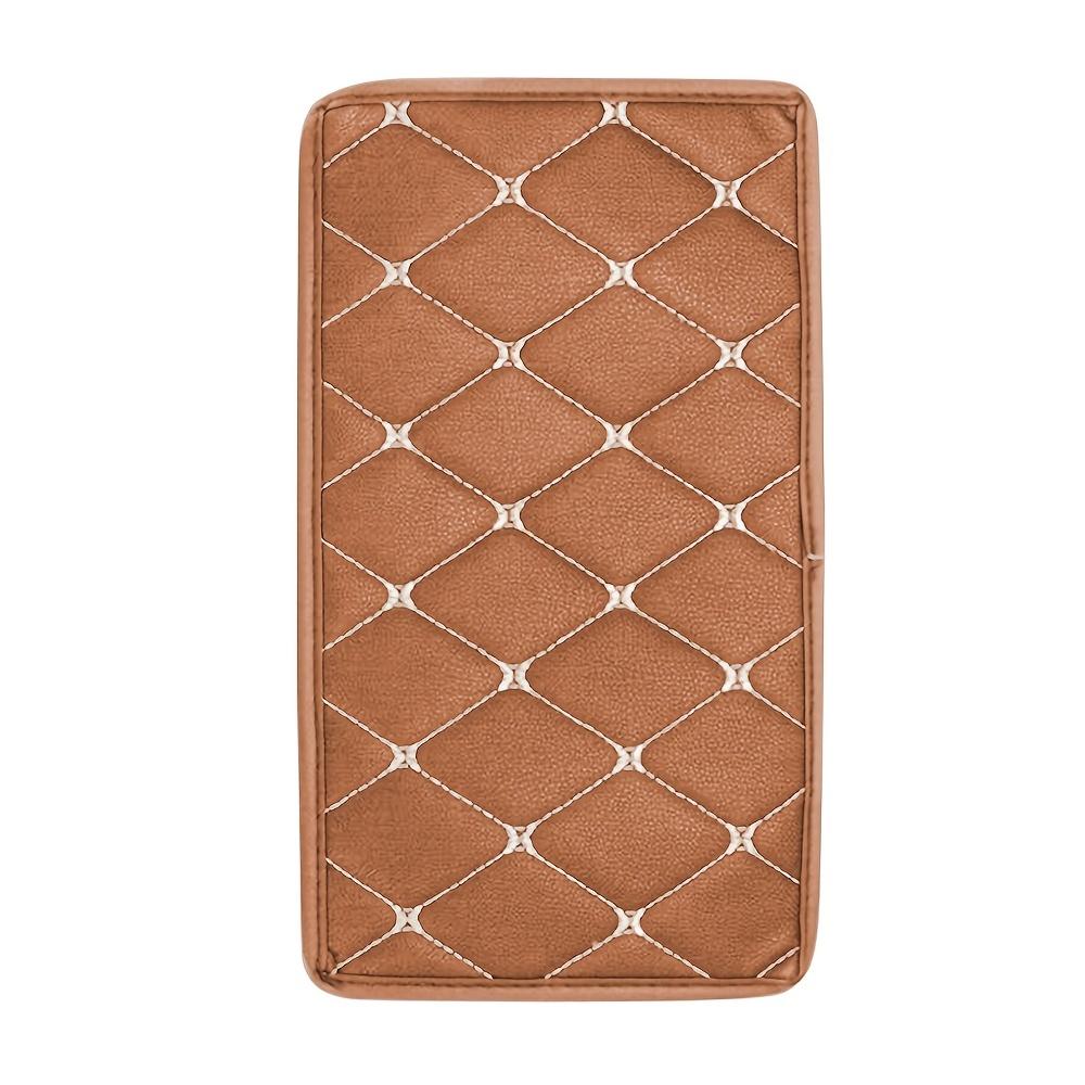 1PC Arm Rest Car PU Leather Auto Armrests Cushion Storage Box Cover Mats Arm Rest Protector Pad Car Interior