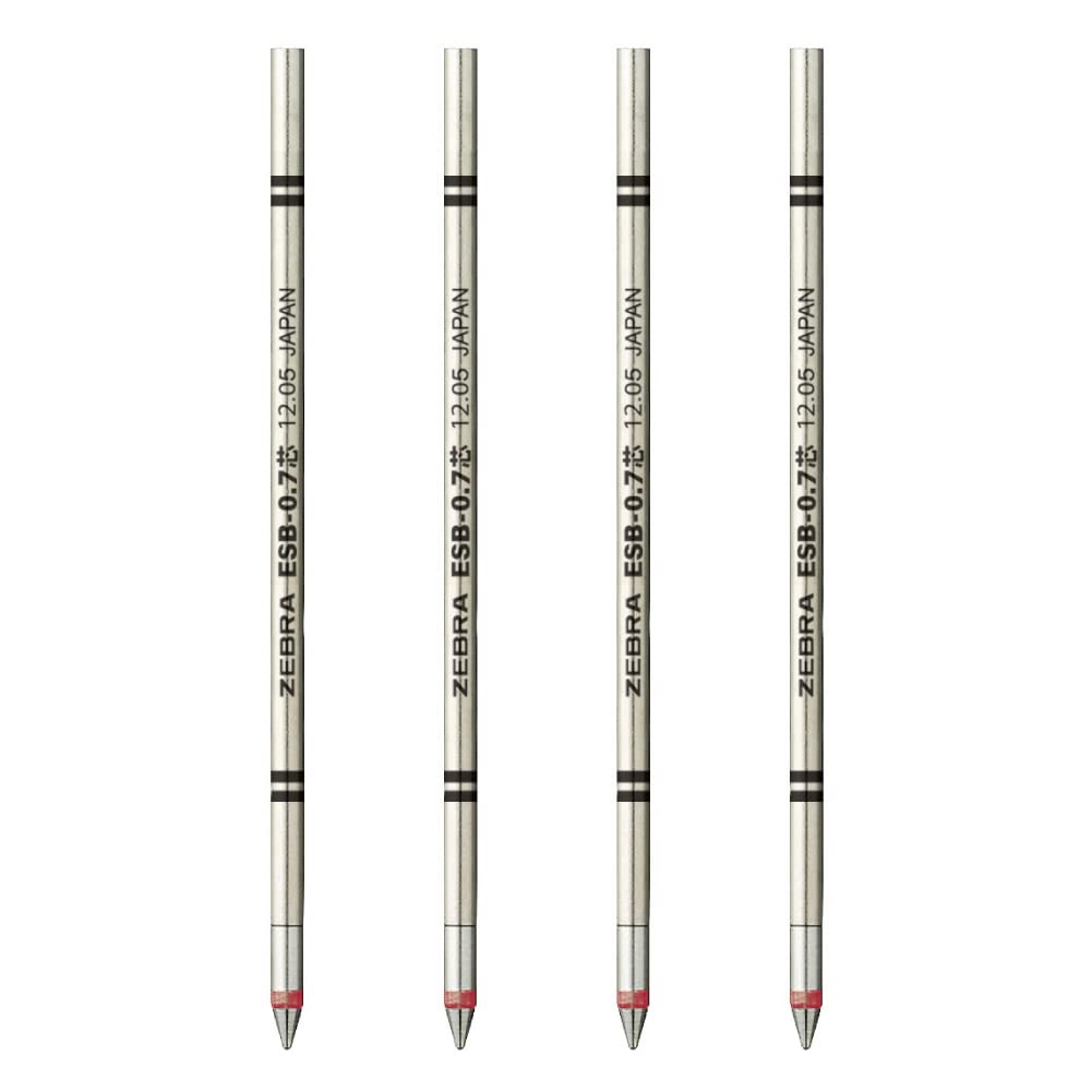 

Zebra emulsion ballpoint pen refill lead red 4 pieces ESB-0.7 RESB7-R-4AZ