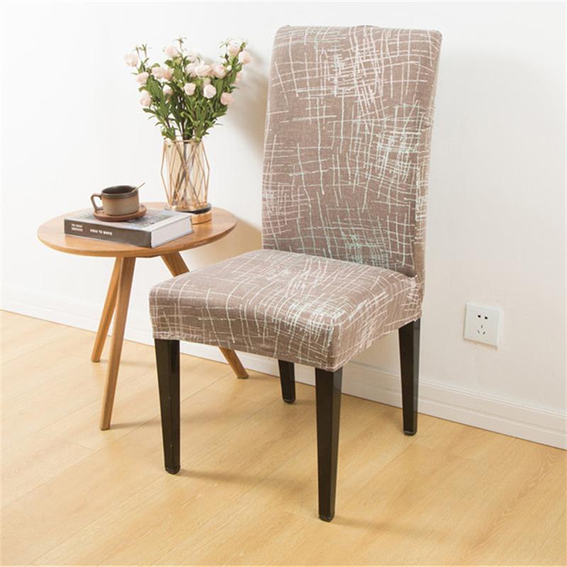 Elastic Dining Chair Cover Stretch Seat Slipcover Chair Covers For Wedding El Banquet Dining Room Office Anti-Dirty Removable