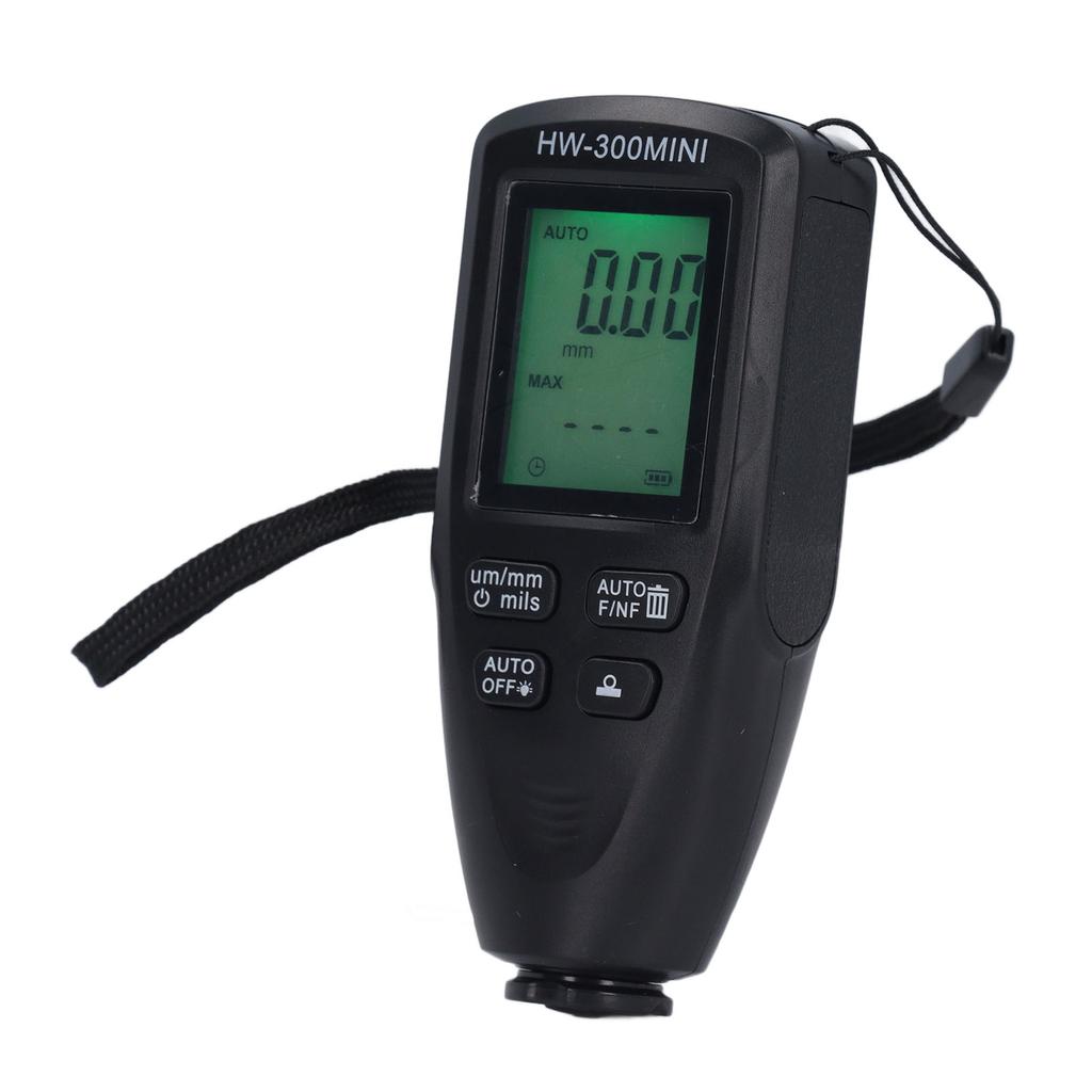 Coating Thickness Gauge 0 to 2000um Range High Accuracy LCD Backlight Display Digital Paint Thickness Meter for Car