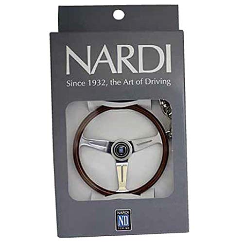 Nardi 00390301 Nardi Key Chain Classic Wood/Polished Nardi Key Holder