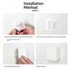 Self-Adhesive Plastic Wall Storage Rack No Drill Organizer for Mobile Phone Remote Controls Workplace Office Use