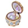 Glowing Carousel Resin Music Box Creative Birthday Gift Round Geometric Music Decoration Gifts Unisex Christmas Gift