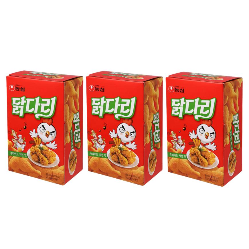 Nongshim Kyllingklubbe med stekt kyllingsmak (66g) (4 alternativer)