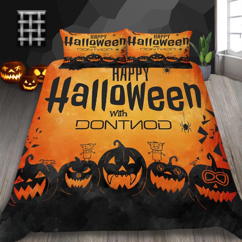 

Комплект постельного белья для Хэллоуина, домашний текстиль, уникальный дизайн, пододеяльник для детей-подростков, постельное белье королевского размера, мягкий пододеяльник AU Double 180x210cm