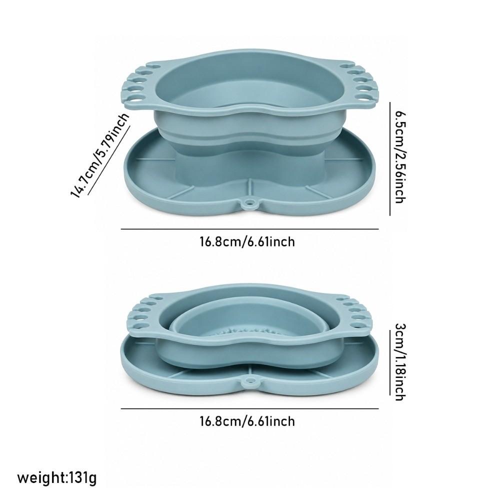 Heart-Shaped Drying Rack & Storage Tray with Textured Base Portable Washing Mat for Travel