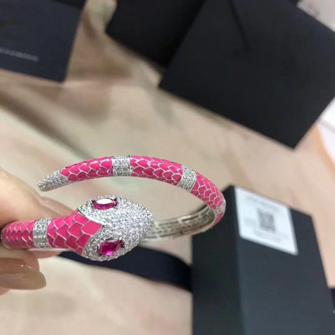 

Монако Август Новый Открытый Браслет В Форме Змеи Фосфорный Порошок Европейский И Американский Роскошный Бренд Ювелирные Изделия Китай