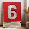 Arsenal Legend Tony Adams Number 6 Iron Painting 669 Apps 48 Goals Football Souvenir Decor Art