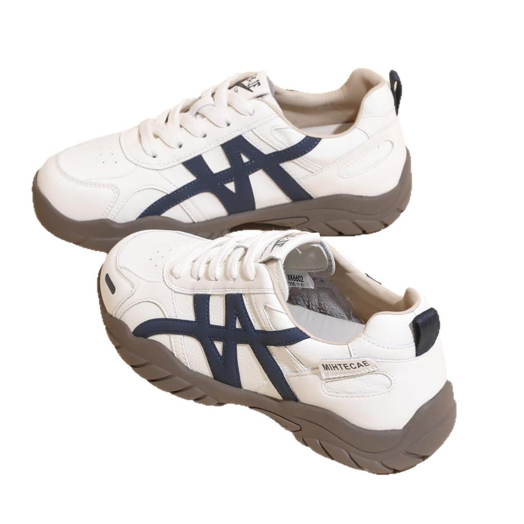 Retro German training shoes women's 2025 autumn new heightening casual versatile Forrest Gump shoes soft sole comfortable little white sports shoes