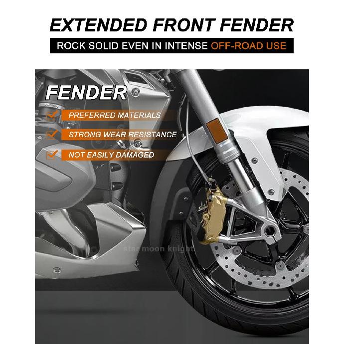 R 1250R 2019- For BMW R1250R R1200R 2015-2018 Front Fender Extensions Fender Extender Splash Accessories