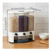 MultiCompartment Grain Dispenser WaterResistantResistant Partitioned Rice Storage Box Sealed Wall