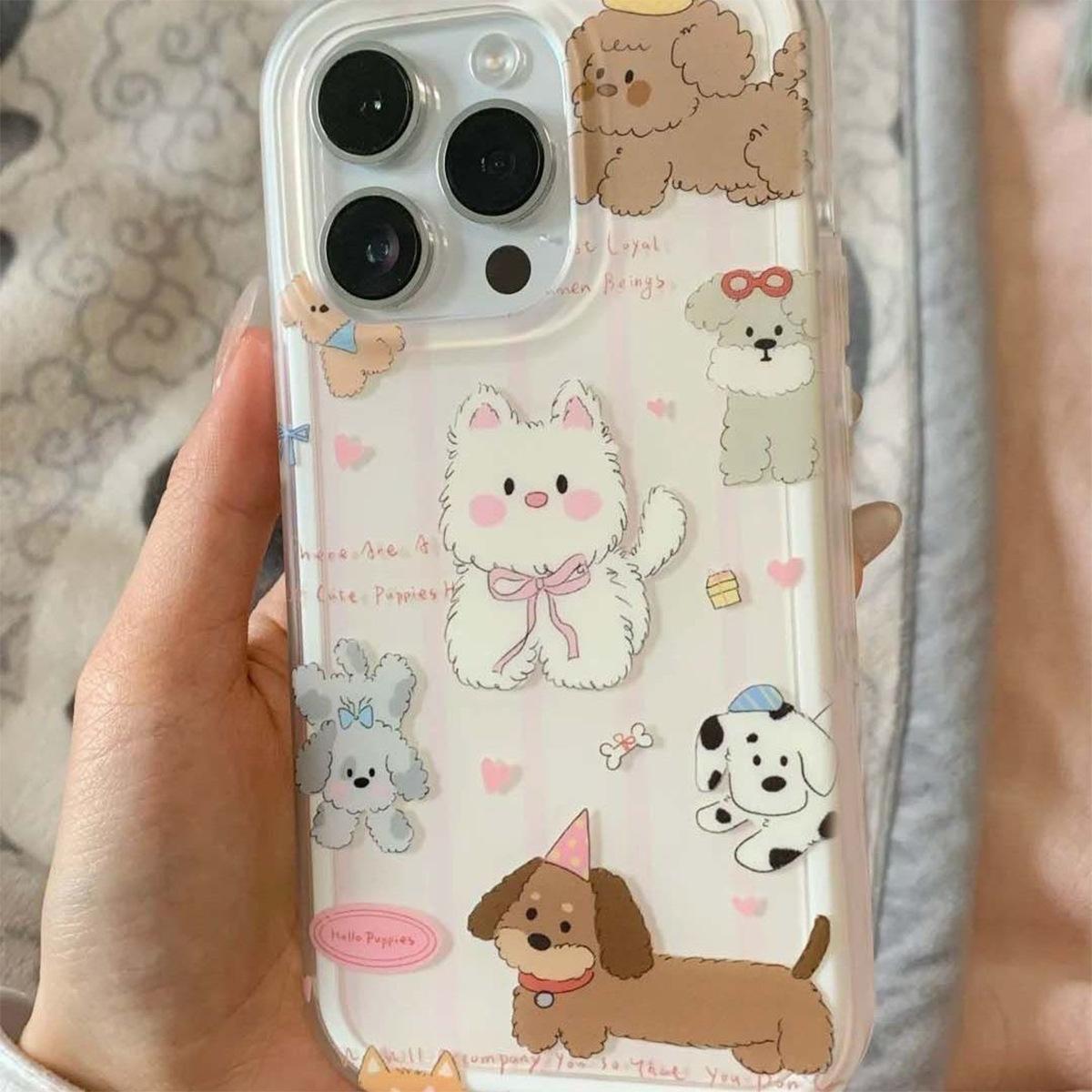 

New Imd Mobile Phone Case Bracket Wrinkled Tin Foil Mobile Phone Case Laser Gradient Mobile Phone Case Large Hole Feather Yarn Mobile Phone Case For iPhone 16PROMAX