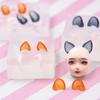Cute Ear Silicone Mould for DIY Pottery Clay Crafts Flexible and Portable Silicone Mould for Crafting Doll Ears Ornament