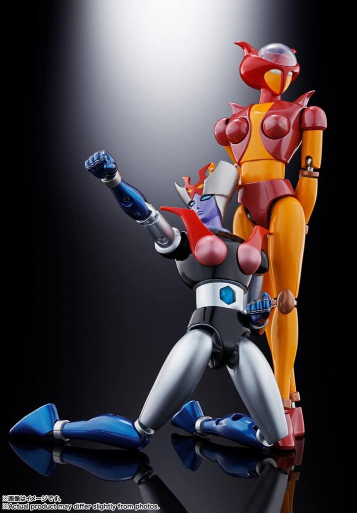 TAMASHII NATIONS Soul of Chogokin Mazinger Z Aphrodite A vs Minerva X Ungefähr 160 mm ABS POM Bemalte Bewegliche Figur GX-08R GX-09R Druckguss & &