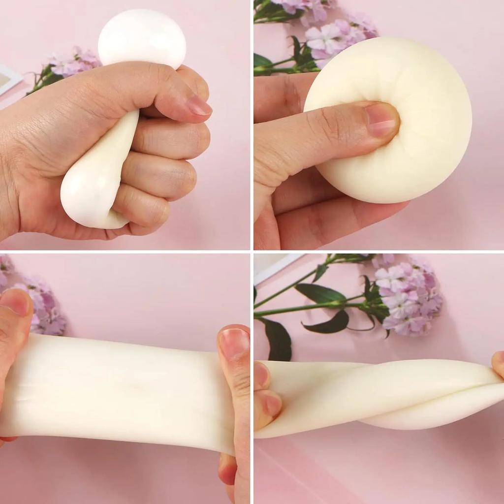 Buns Macios Brinquedo Fidget Anti-Estresse Slow Rising Fruta Apertar Amassar Aliviador de Estresse Redutor de Pressão Engraçado Adereço