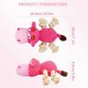 1pc Dog Plush Toy for Chewers, Dog Squeaky Toys,Stuffed Animals Toys with Cotton Material and Crinkle Paper,Durable Chewing Toys