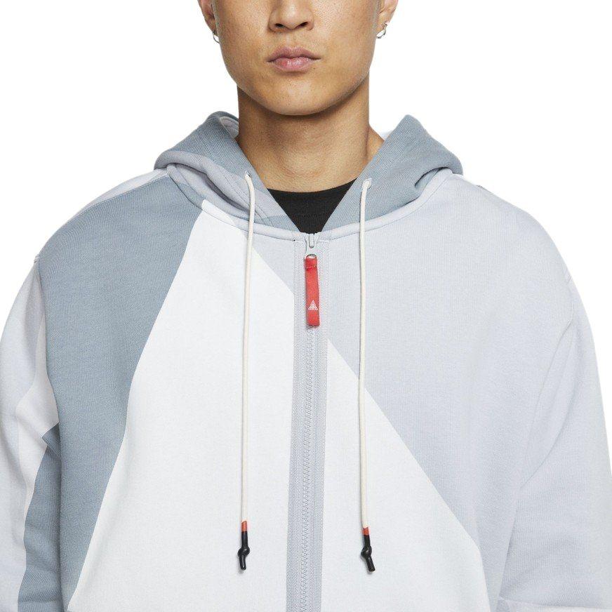 Nike Kyrie Irving Zipper Basketball Sports Fleece Lined Hooded Jacket Gray Men's BV9286-100