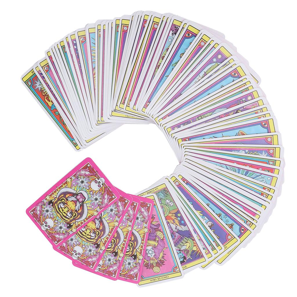 80?Deck Tarot Cards Divination Fate Forecasting English Language Entertainment Board Game