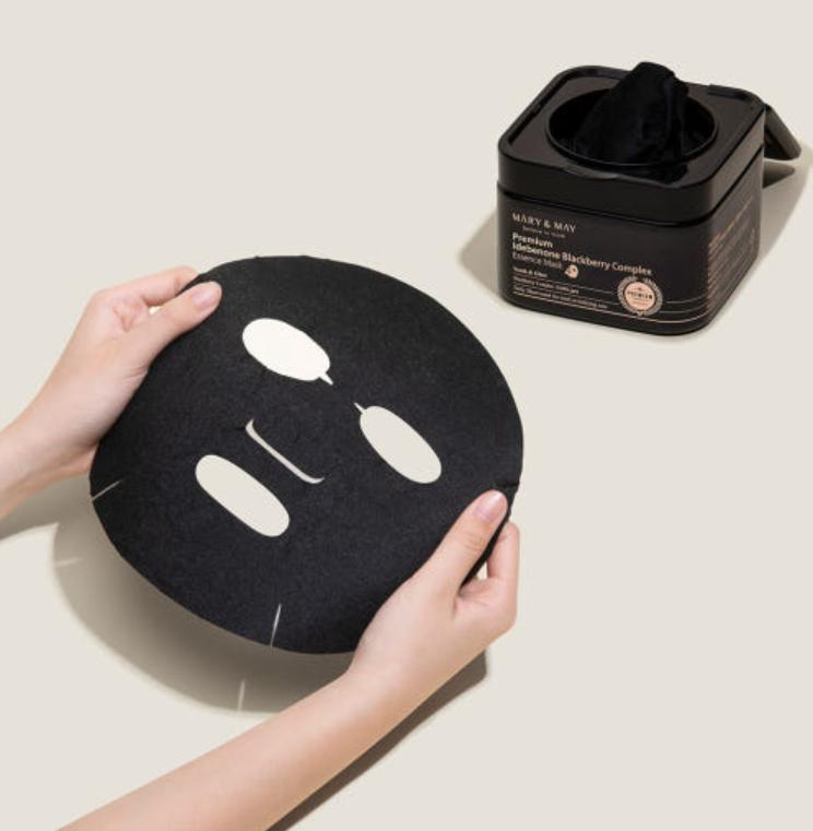 Mary&May Idebenone + Blackberry Complex Essence Mask – 20 Sheets