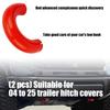 Heavy Duty NBR Tow Hook Cover Weatherproof Designs Strong Front Hitch Covers Simple Installation 2pcs for F150