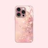 Creative Flower Pattern Tempered Glass Phone Case Suitable for iPhone 17 16 15 14 13 12 11 Pro/Max/Plus Anti Drop and Shockproof
