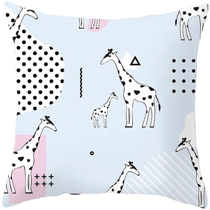 Ins Net Celebrity Cartoon Unicorn Pillow Sofa Pillow Cushion Cover Hot Household Items One Drop Delive