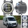 High Bright Car Styling LED Lamp H11 Fog Light + Angel Eye DRL For Fiat Ducato 250 290 2015 '16 '17 '18 '19 2020