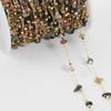 1meter Bohemian Crystal Irregular Stone Beads Beaded Chain for Handmade Bracelet Necklace Jewelry Making DIY Curtain Decoration