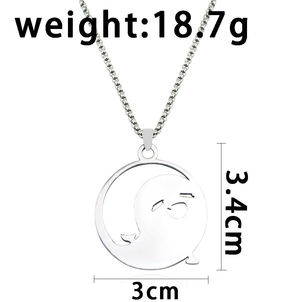 New Genshin Impact Necklace For Women/Men Punk Anime Scaramouche Xiao Titanium Steel Necklaces Jewelry Accessories Gift for Fans