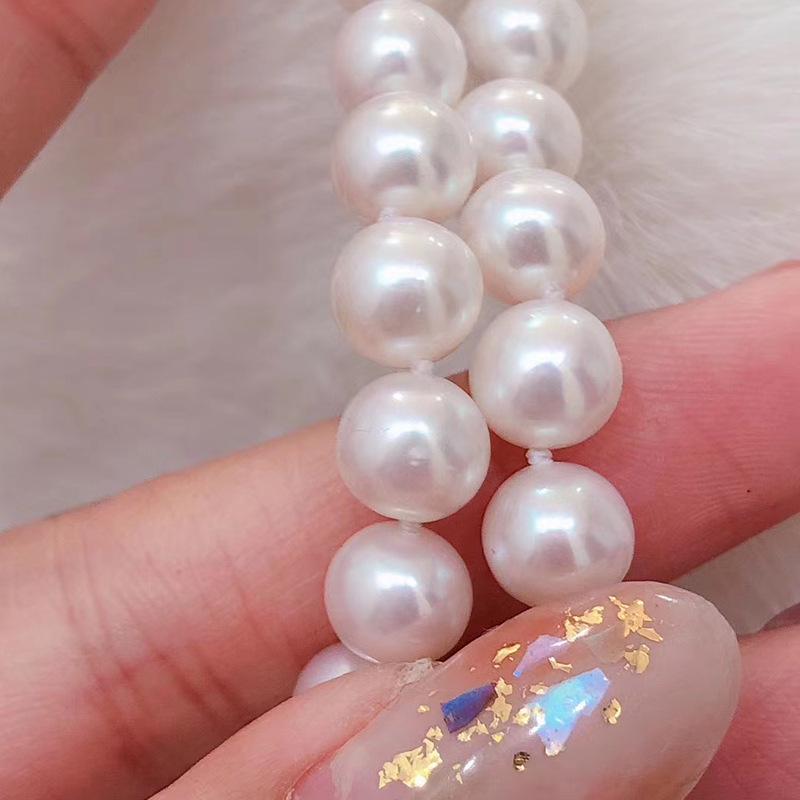 8mm Near-Round Freshwater Pearl Necklace - Mother's Day Gift