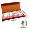 Portable Travel Mahjong Set 144 Sheets Classic Tiles Games Chinese Mahjong Game Set for Travel Party Boys and Girls Adults Kids