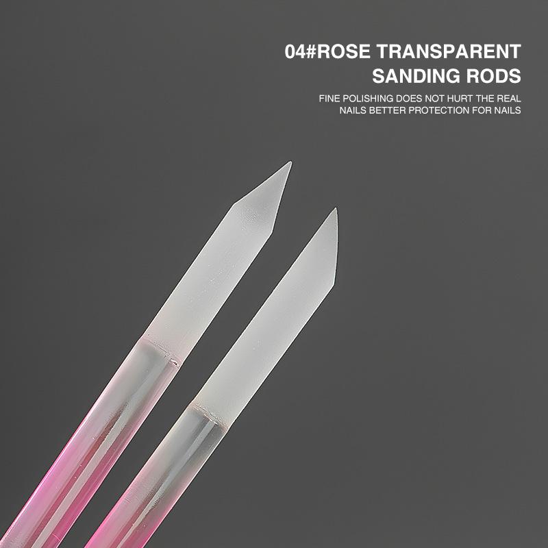 Double-Headed Crystal Glass Nail File for Exfoliating and Polishing