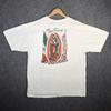 Vintage Mexico Shirt Mens XL White 90s Jesus At Mary Guadalupe Flags Culture USA
