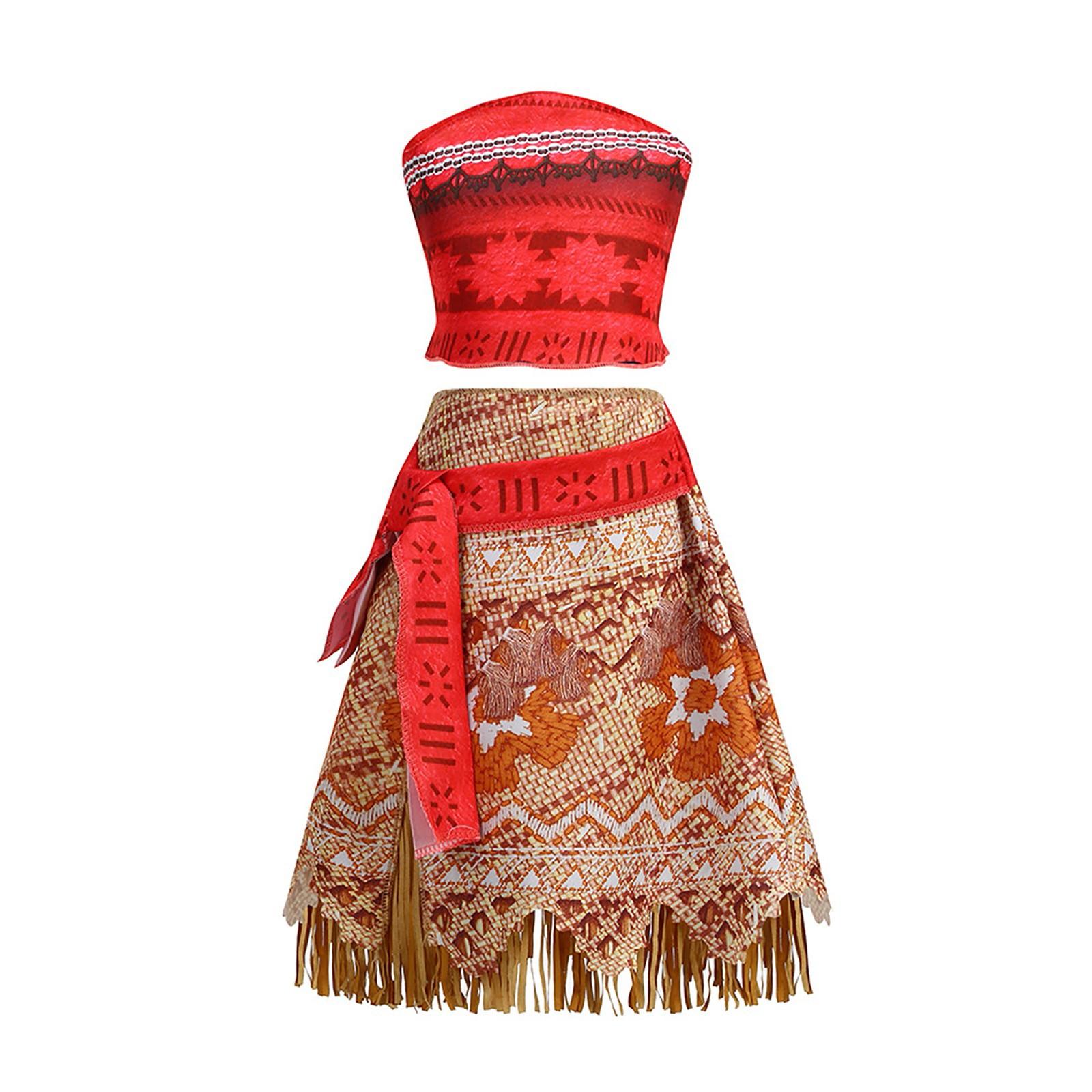 

Детский костюм для косплея, костюм для выступления на Хэллоуин, комплект костюмов + ожерелье 130 красный