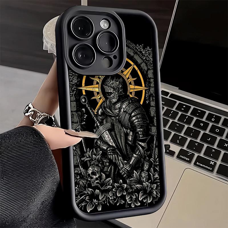 Phone Case for iPhone 17 Air 16E 15 16 Pro Max D-Dark S-Souls Game Cover 14 Plus 13 12 Mini Soft Shell Silicone Fundas