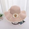 Wide Brim Bohemian Straw Hat Spring Summer Women's Sun Hat Trendy Folding Straw Hats  Vacation