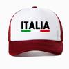 Italia Italia Bandiera Italiana Cappellino da Baseball Unisex Regolabile Snapback Classico Rete Traspirante Cappellino da Trucker Visiera da Esterno