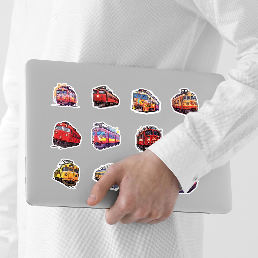 50 Locomotive Series Graffiti Stickers DIY Stationery Stickers Water Cup Suitcase Waterproof Decorative Stickers Occasionally