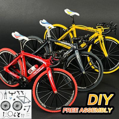 1:8 DIY Allloy Bicycle Model Diecast Finger Mountain Assembly Bikes Simulation Collection Gifts Toys for Boys
