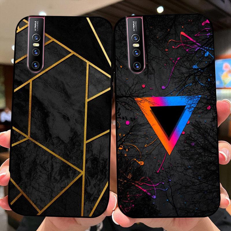 Do Vivo V15 Pro 4G Etui V 15 Uroczy Astronauta Miękki Silikon TPU Pokrowiec na Telefon Do Vivo S 1 S1 Pro Kolorowy Druk Zderzak Fundas Capa