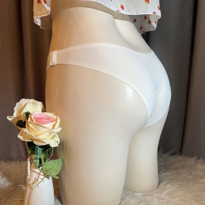 Silicone Simulation Realistic Vagina Panties Transgender Underwear Ice Silk Seamless Hidden Gaff Shaping Briefs Sissy Lingerie