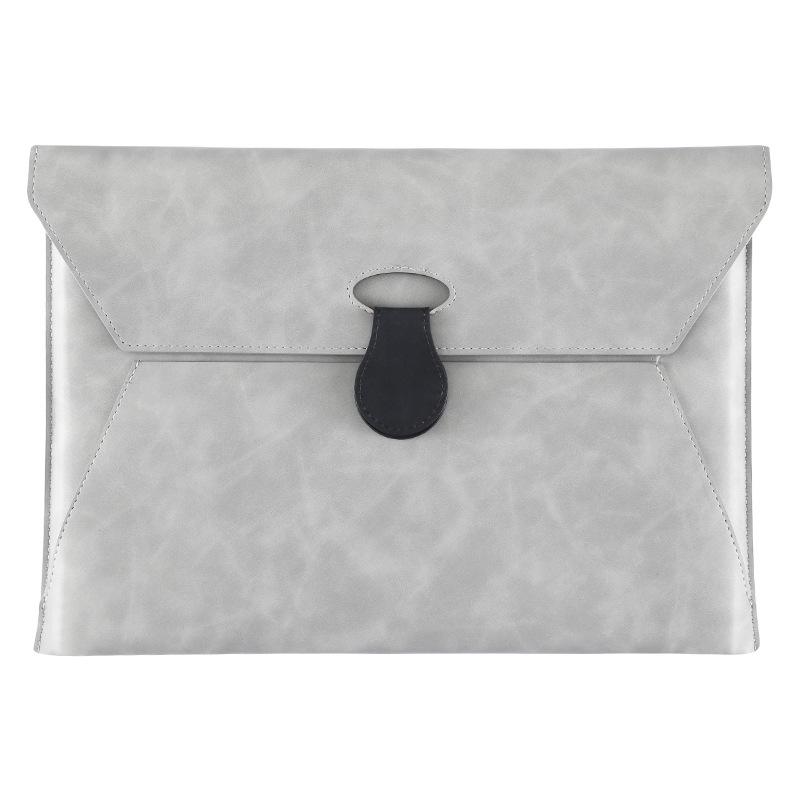 A4 Large Capacity Waterproof Leather Document Bag with Logo Printing