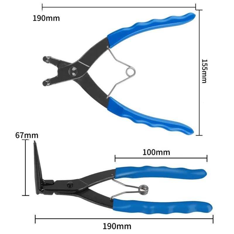 Heavy Duty Internal Snap Ring Pliers 90 Degree Straight Tip Long Nose Circlip Pliers for Professional Auto Maintenance