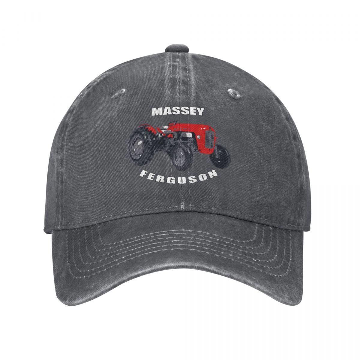 

Massey Ferguson Men Women Baseball Cap Machine Distressed Cotton Hats Cap Casual Outdoor Activities Snapback Hat One Size темно-сірий